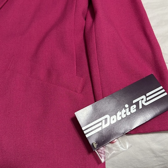 Women’s Open Front Teed Fringe Jacket Pink size 7/8 - Picture 4 of 4